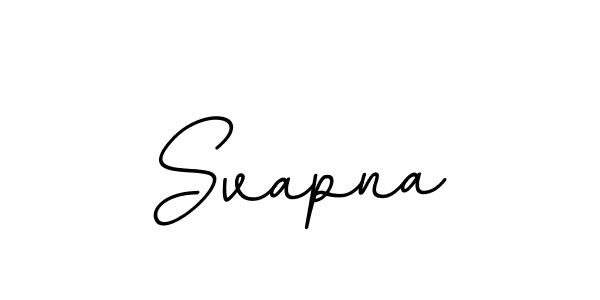 Use a signature maker to create a handwritten signature online. With this signature software, you can design (BallpointsItalic-DORy9) your own signature for name Svapna. Svapna signature style 11 images and pictures png