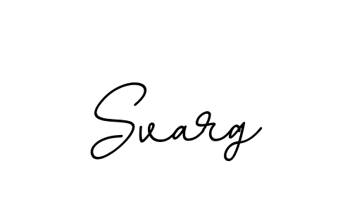 Make a beautiful signature design for name Svarg. With this signature (BallpointsItalic-DORy9) style, you can create a handwritten signature for free. Svarg signature style 11 images and pictures png