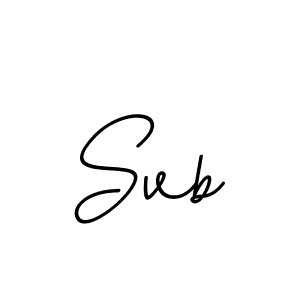 Svb stylish signature style. Best Handwritten Sign (BallpointsItalic-DORy9) for my name. Handwritten Signature Collection Ideas for my name Svb. Svb signature style 11 images and pictures png