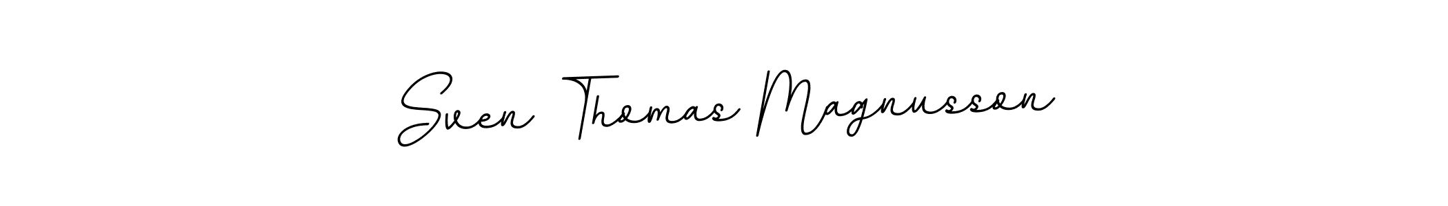 Make a beautiful signature design for name Sven Thomas Magnusson. With this signature (BallpointsItalic-DORy9) style, you can create a handwritten signature for free. Sven Thomas Magnusson signature style 11 images and pictures png