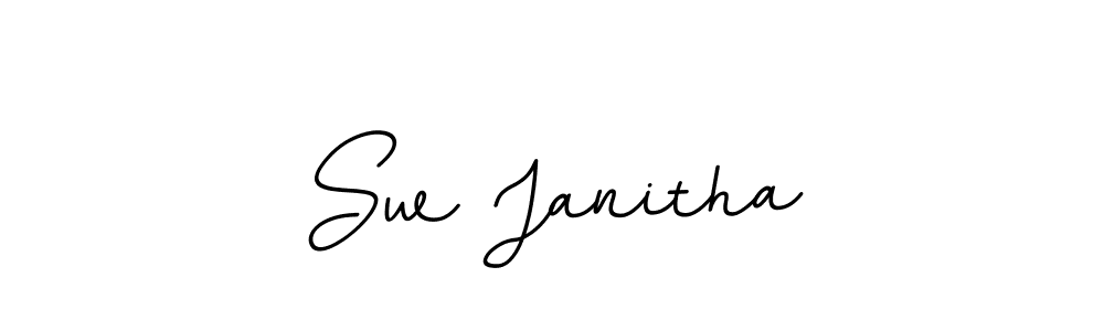 Create a beautiful signature design for name Sw Janitha. With this signature (BallpointsItalic-DORy9) fonts, you can make a handwritten signature for free. Sw Janitha signature style 11 images and pictures png
