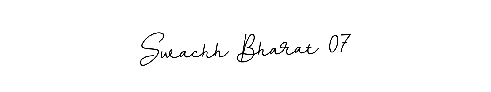 How to Draw Swachh Bharat 07 signature style? BallpointsItalic-DORy9 is a latest design signature styles for name Swachh Bharat 07. Swachh Bharat 07 signature style 11 images and pictures png