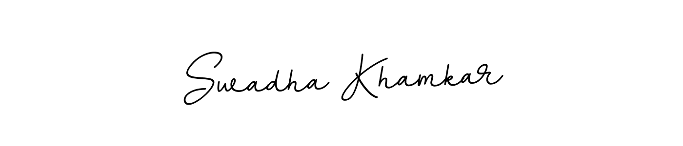 It looks lik you need a new signature style for name Swadha Khamkar. Design unique handwritten (BallpointsItalic-DORy9) signature with our free signature maker in just a few clicks. Swadha Khamkar signature style 11 images and pictures png