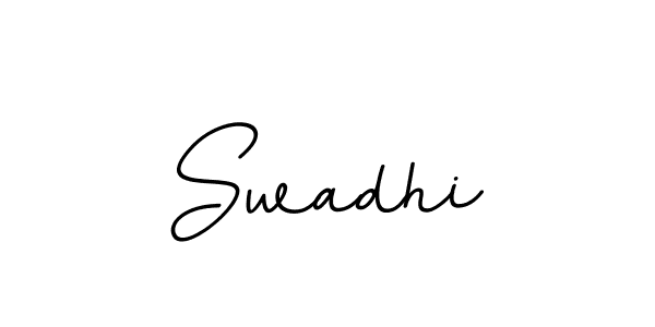 Create a beautiful signature design for name Swadhi. With this signature (BallpointsItalic-DORy9) fonts, you can make a handwritten signature for free. Swadhi signature style 11 images and pictures png
