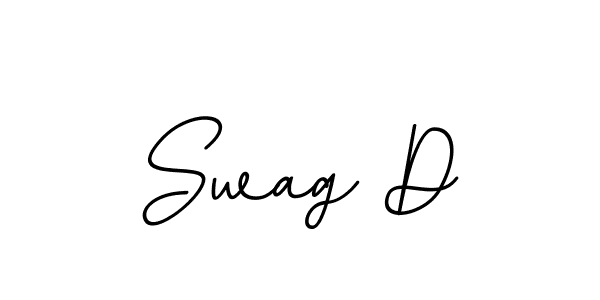 Use a signature maker to create a handwritten signature online. With this signature software, you can design (BallpointsItalic-DORy9) your own signature for name Swag D. Swag D signature style 11 images and pictures png