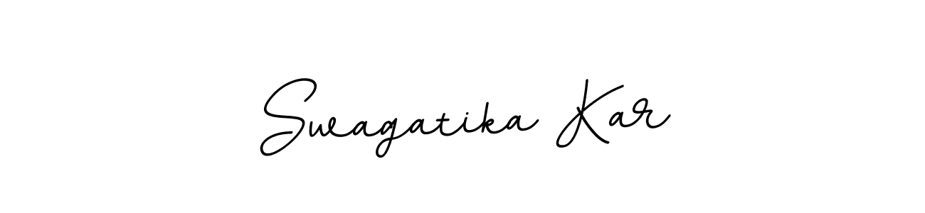 How to make Swagatika Kar name signature. Use BallpointsItalic-DORy9 style for creating short signs online. This is the latest handwritten sign. Swagatika Kar signature style 11 images and pictures png