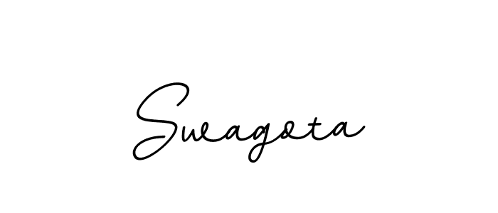 How to make Swagota name signature. Use BallpointsItalic-DORy9 style for creating short signs online. This is the latest handwritten sign. Swagota signature style 11 images and pictures png