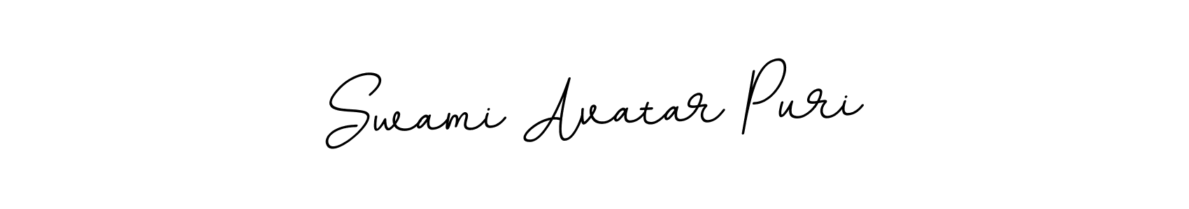 Create a beautiful signature design for name Swami Avatar Puri. With this signature (BallpointsItalic-DORy9) fonts, you can make a handwritten signature for free. Swami Avatar Puri signature style 11 images and pictures png