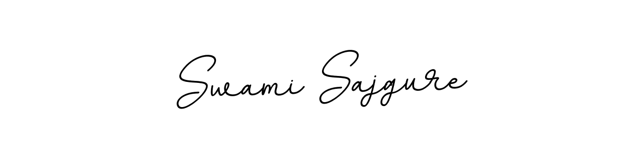 Make a beautiful signature design for name Swami Sajgure. With this signature (BallpointsItalic-DORy9) style, you can create a handwritten signature for free. Swami Sajgure signature style 11 images and pictures png