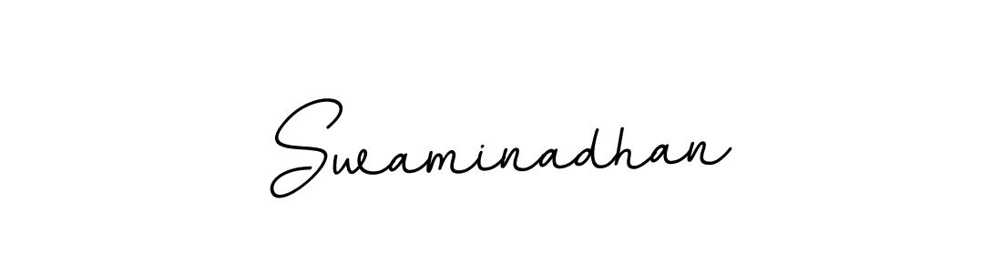 Use a signature maker to create a handwritten signature online. With this signature software, you can design (BallpointsItalic-DORy9) your own signature for name Swaminadhan. Swaminadhan signature style 11 images and pictures png