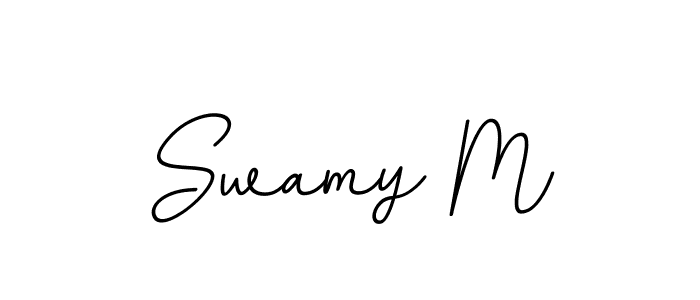 Swamy M stylish signature style. Best Handwritten Sign (BallpointsItalic-DORy9) for my name. Handwritten Signature Collection Ideas for my name Swamy M. Swamy M signature style 11 images and pictures png