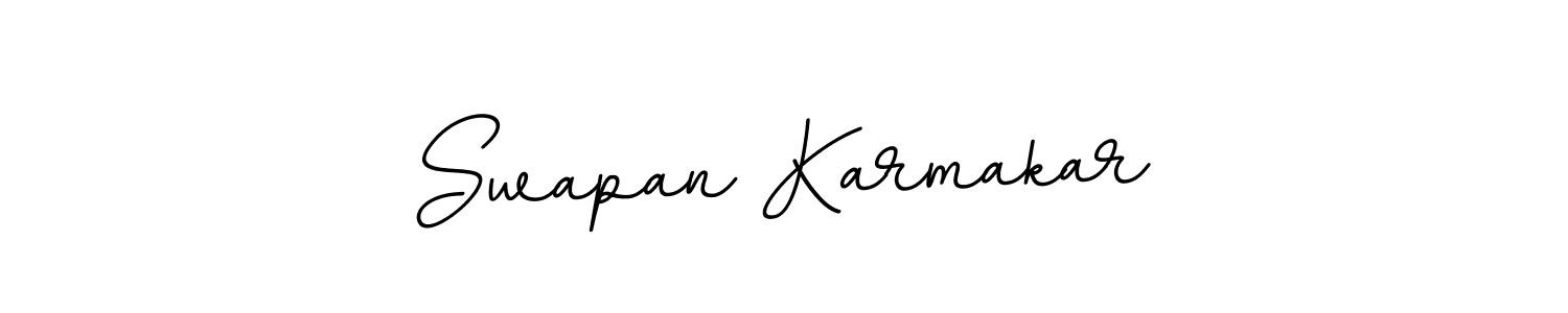 How to make Swapan Karmakar name signature. Use BallpointsItalic-DORy9 style for creating short signs online. This is the latest handwritten sign. Swapan Karmakar signature style 11 images and pictures png