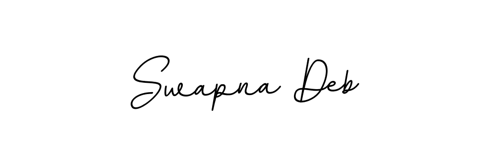 How to make Swapna Deb name signature. Use BallpointsItalic-DORy9 style for creating short signs online. This is the latest handwritten sign. Swapna Deb signature style 11 images and pictures png