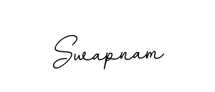 Swapnam stylish signature style. Best Handwritten Sign (BallpointsItalic-DORy9) for my name. Handwritten Signature Collection Ideas for my name Swapnam. Swapnam signature style 11 images and pictures png