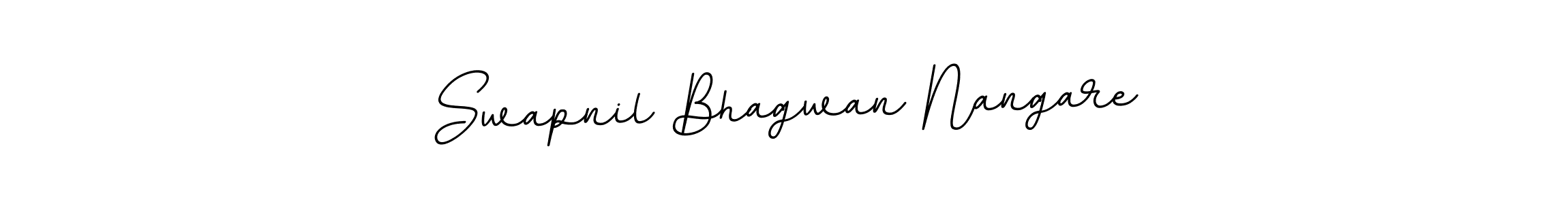 How to make Swapnil Bhagwan Nangare name signature. Use BallpointsItalic-DORy9 style for creating short signs online. This is the latest handwritten sign. Swapnil Bhagwan Nangare signature style 11 images and pictures png