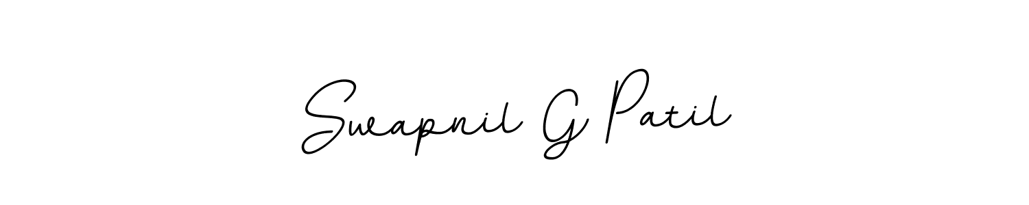 Design your own signature with our free online signature maker. With this signature software, you can create a handwritten (BallpointsItalic-DORy9) signature for name Swapnil G Patil. Swapnil G Patil signature style 11 images and pictures png