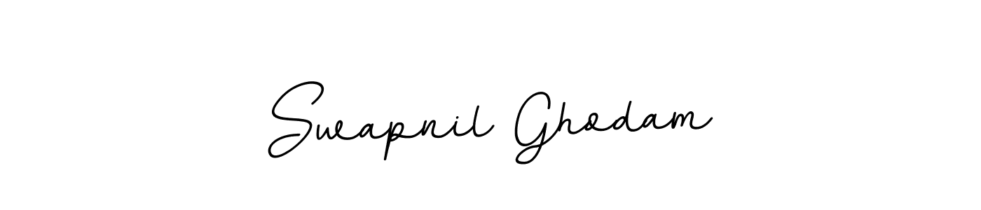 Use a signature maker to create a handwritten signature online. With this signature software, you can design (BallpointsItalic-DORy9) your own signature for name Swapnil Ghodam. Swapnil Ghodam signature style 11 images and pictures png