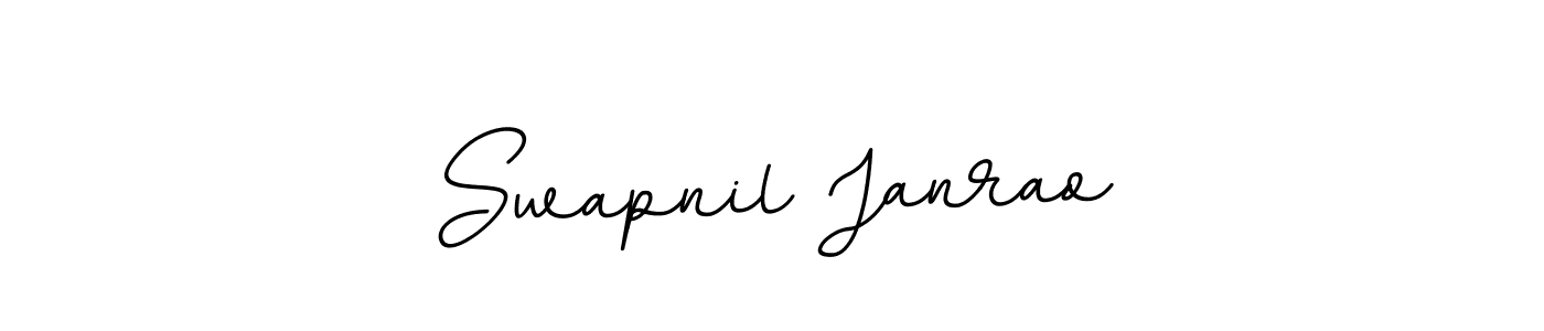 How to make Swapnil Janrao name signature. Use BallpointsItalic-DORy9 style for creating short signs online. This is the latest handwritten sign. Swapnil Janrao signature style 11 images and pictures png