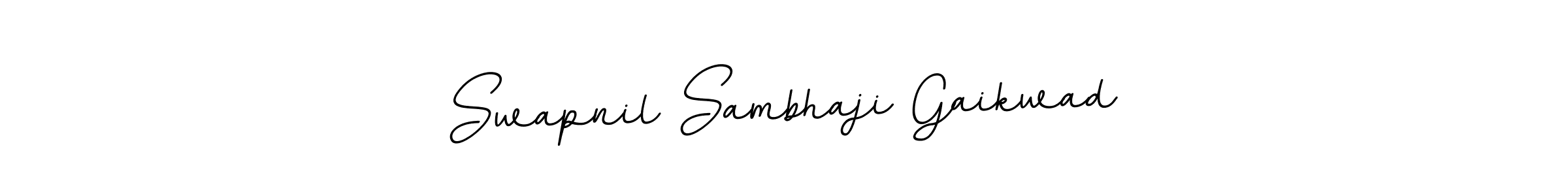 Design your own signature with our free online signature maker. With this signature software, you can create a handwritten (BallpointsItalic-DORy9) signature for name Swapnil Sambhaji Gaikwad. Swapnil Sambhaji Gaikwad signature style 11 images and pictures png