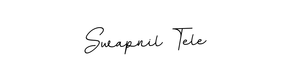 You should practise on your own different ways (BallpointsItalic-DORy9) to write your name (Swapnil Tele) in signature. don't let someone else do it for you. Swapnil Tele signature style 11 images and pictures png