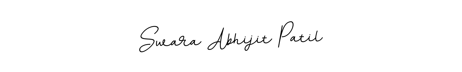 Create a beautiful signature design for name Swara Abhijit Patil. With this signature (BallpointsItalic-DORy9) fonts, you can make a handwritten signature for free. Swara Abhijit Patil signature style 11 images and pictures png