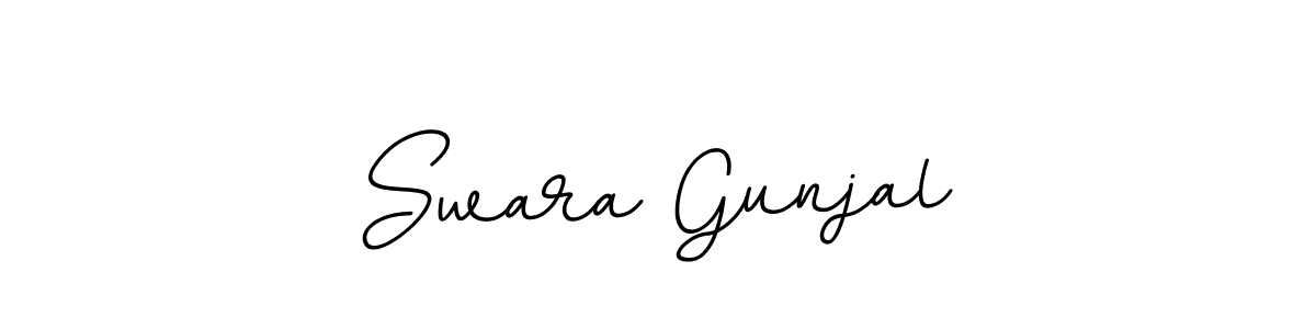 You should practise on your own different ways (BallpointsItalic-DORy9) to write your name (Swara Gunjal) in signature. don't let someone else do it for you. Swara Gunjal signature style 11 images and pictures png