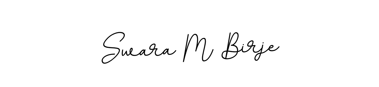 Also we have Swara M Birje name is the best signature style. Create professional handwritten signature collection using BallpointsItalic-DORy9 autograph style. Swara M Birje signature style 11 images and pictures png