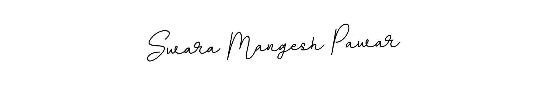BallpointsItalic-DORy9 is a professional signature style that is perfect for those who want to add a touch of class to their signature. It is also a great choice for those who want to make their signature more unique. Get Swara Mangesh Pawar name to fancy signature for free. Swara Mangesh Pawar signature style 11 images and pictures png