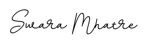 A stylish, flowing autograph style designed for name Swara Mhatre using BallpointsItalic-DORy9 typography. Perfect for digital creative projects. Swara Mhatre signature style 11 images and pictures png