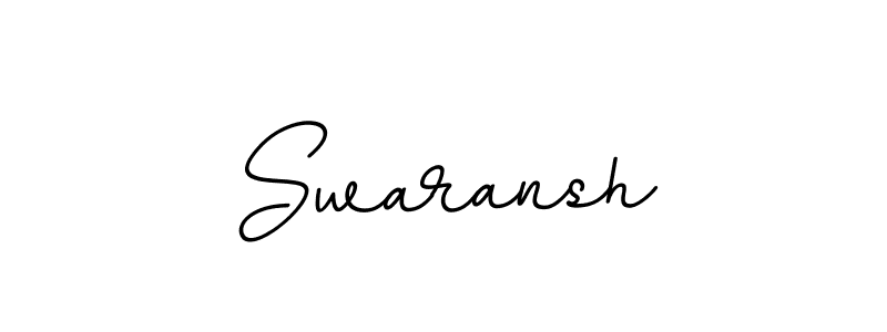 You should practise on your own different ways (BallpointsItalic-DORy9) to write your name (Swaransh) in signature. don't let someone else do it for you. Swaransh signature style 11 images and pictures png