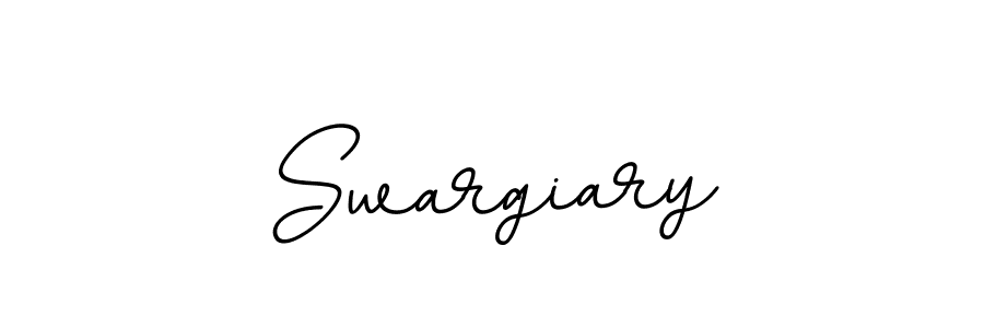 Similarly BallpointsItalic-DORy9 is the best handwritten signature design. Signature creator online .You can use it as an online autograph creator for name Swargiary. Swargiary signature style 11 images and pictures png