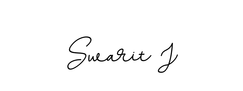 Swarit J stylish signature style. Best Handwritten Sign (BallpointsItalic-DORy9) for my name. Handwritten Signature Collection Ideas for my name Swarit J. Swarit J signature style 11 images and pictures png