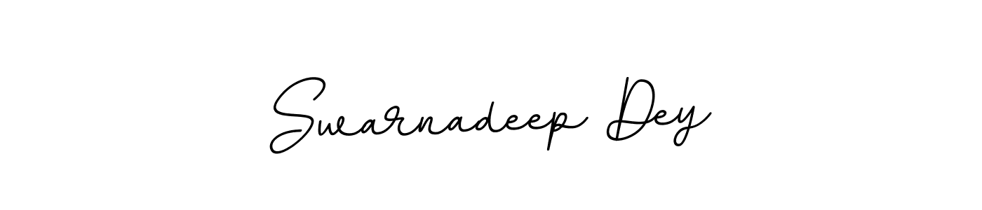 How to make Swarnadeep Dey name signature. Use BallpointsItalic-DORy9 style for creating short signs online. This is the latest handwritten sign. Swarnadeep Dey signature style 11 images and pictures png