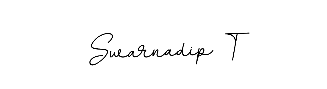Use a signature maker to create a handwritten signature online. With this signature software, you can design (BallpointsItalic-DORy9) your own signature for name Swarnadip T. Swarnadip T signature style 11 images and pictures png