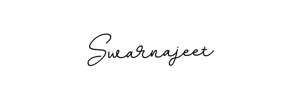 How to make Swarnajeet name signature. Use BallpointsItalic-DORy9 style for creating short signs online. This is the latest handwritten sign. Swarnajeet signature style 11 images and pictures png