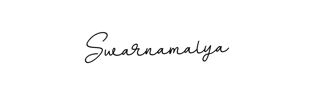 Create a beautiful signature design for name Swarnamalya. With this signature (BallpointsItalic-DORy9) fonts, you can make a handwritten signature for free. Swarnamalya signature style 11 images and pictures png