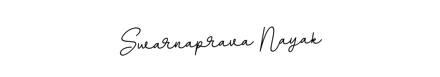 The best way (BallpointsItalic-DORy9) to make a short signature is to pick only two or three words in your name. The name Swarnaprava Nayak include a total of six letters. For converting this name. Swarnaprava Nayak signature style 11 images and pictures png