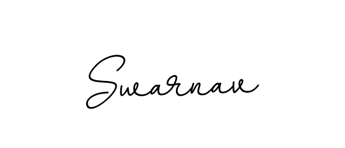 Make a beautiful signature design for name Swarnav. With this signature (BallpointsItalic-DORy9) style, you can create a handwritten signature for free. Swarnav signature style 11 images and pictures png