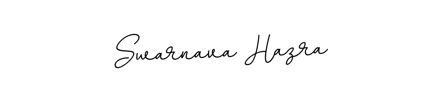 The best way (BallpointsItalic-DORy9) to make a short signature is to pick only two or three words in your name. The name Swarnava Hazra include a total of six letters. For converting this name. Swarnava Hazra signature style 11 images and pictures png