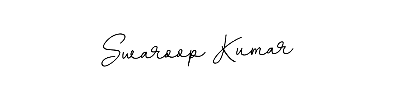 How to make Swaroop Kumar name signature. Use BallpointsItalic-DORy9 style for creating short signs online. This is the latest handwritten sign. Swaroop Kumar signature style 11 images and pictures png
