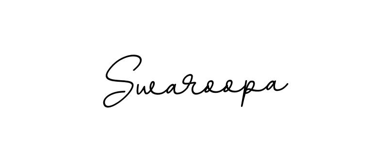 Design your own signature with our free online signature maker. With this signature software, you can create a handwritten (BallpointsItalic-DORy9) signature for name Swaroopa. Swaroopa signature style 11 images and pictures png