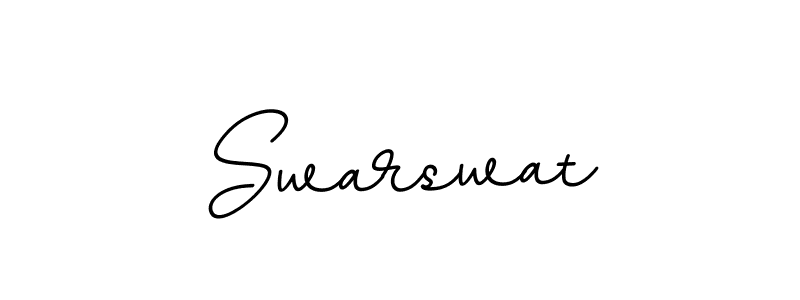 Use a signature maker to create a handwritten signature online. With this signature software, you can design (BallpointsItalic-DORy9) your own signature for name Swarswat. Swarswat signature style 11 images and pictures png