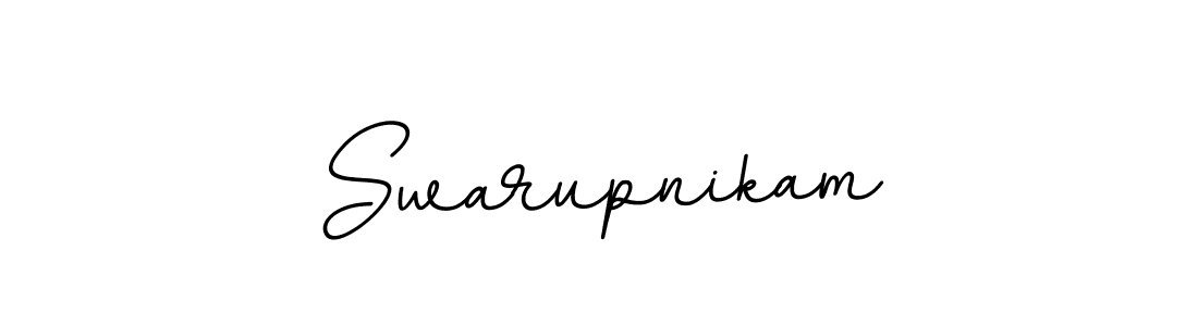 Make a beautiful signature design for name Swarupnikam. With this signature (BallpointsItalic-DORy9) style, you can create a handwritten signature for free. Swarupnikam signature style 11 images and pictures png