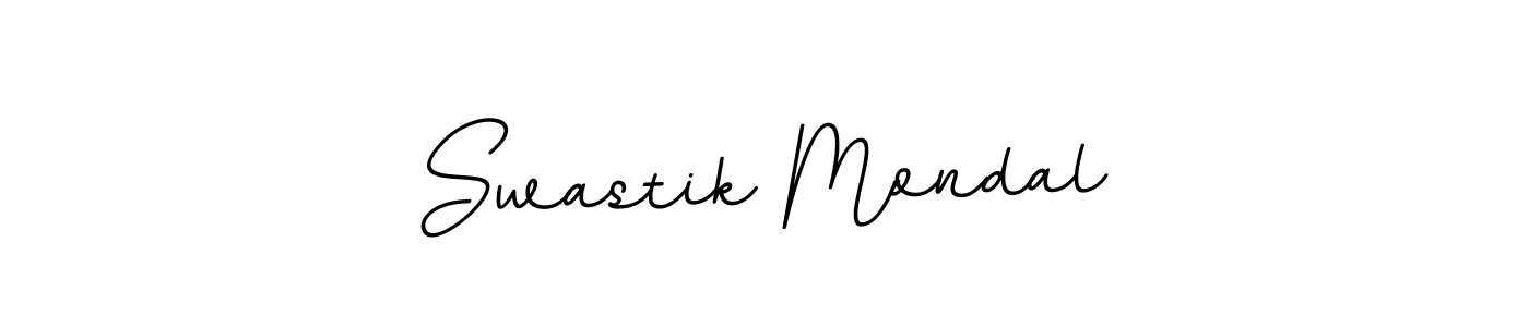 How to make Swastik Mondal name signature. Use BallpointsItalic-DORy9 style for creating short signs online. This is the latest handwritten sign. Swastik Mondal signature style 11 images and pictures png