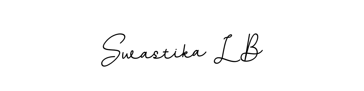 How to make Swastika L B signature? BallpointsItalic-DORy9 is a professional autograph style. Create handwritten signature for Swastika L B name. Swastika L B signature style 11 images and pictures png