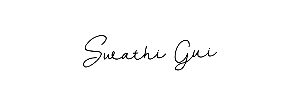 Swathi Gui stylish signature style. Best Handwritten Sign (BallpointsItalic-DORy9) for my name. Handwritten Signature Collection Ideas for my name Swathi Gui. Swathi Gui signature style 11 images and pictures png