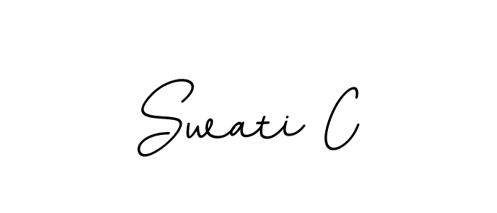 This is the best signature style for the Swati C name. Also you like these signature font (BallpointsItalic-DORy9). Mix name signature. Swati C signature style 11 images and pictures png