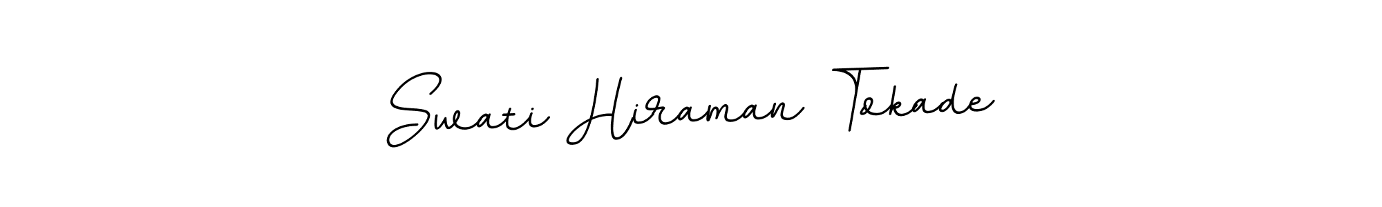 Use a signature maker to create a handwritten signature online. With this signature software, you can design (BallpointsItalic-DORy9) your own signature for name Swati Hiraman Tokade. Swati Hiraman Tokade signature style 11 images and pictures png