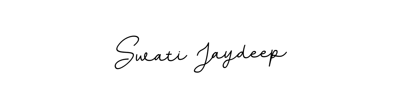 Swati Jaydeep stylish signature style. Best Handwritten Sign (BallpointsItalic-DORy9) for my name. Handwritten Signature Collection Ideas for my name Swati Jaydeep. Swati Jaydeep signature style 11 images and pictures png