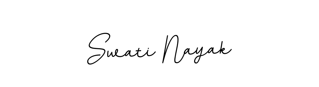 Design your own signature with our free online signature maker. With this signature software, you can create a handwritten (BallpointsItalic-DORy9) signature for name Swati Nayak. Swati Nayak signature style 11 images and pictures png